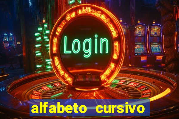 alfabeto cursivo pontilhado para imprimir pdf